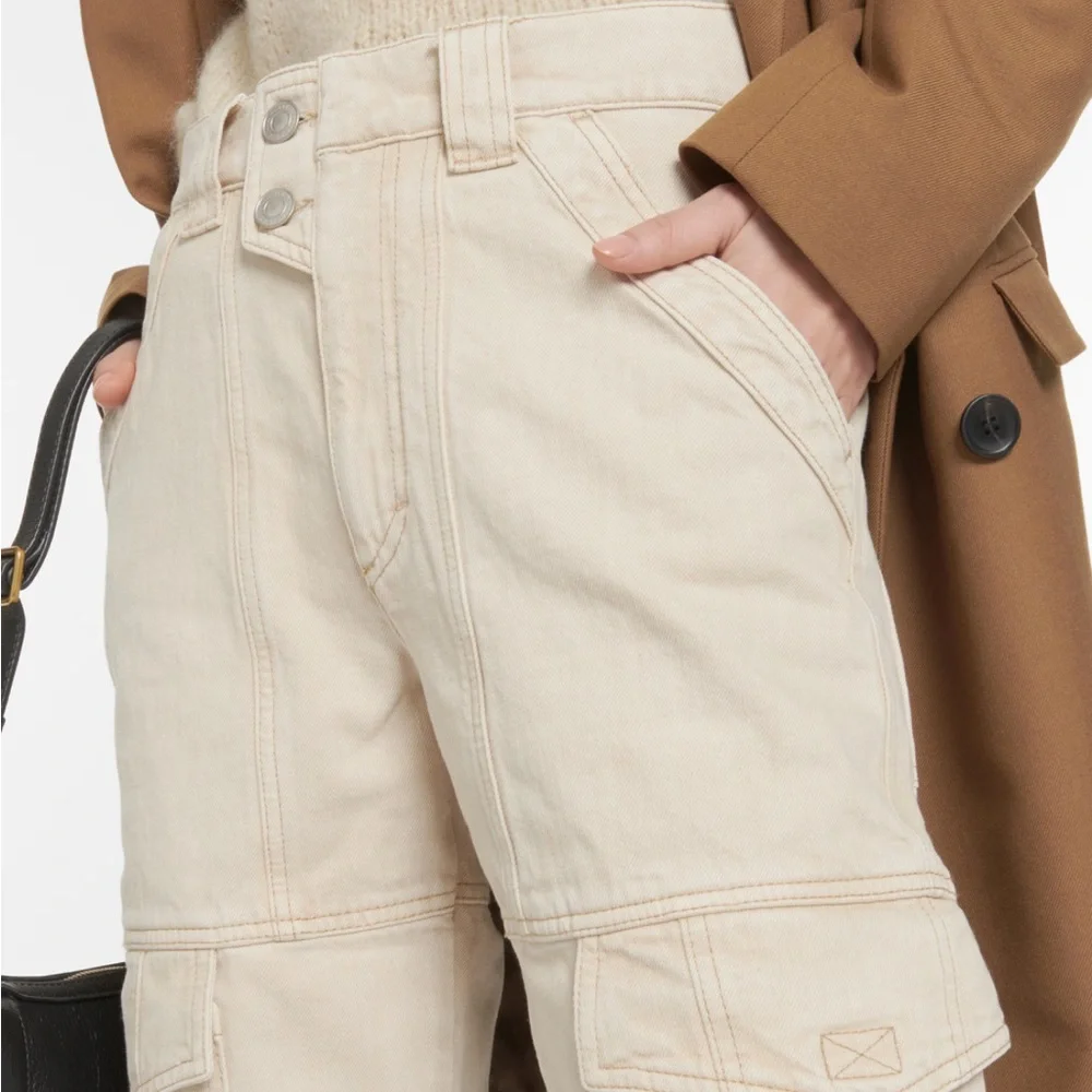 Isabel Marant Étoile Vayoneo cargo jeans SIZE 38 / 6 - Picture 2 of 5